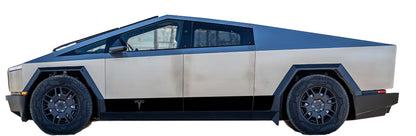 Tesla "T" Rocker Stripe Decals For The 2023-2026 Tesla Cybertruck (x2)