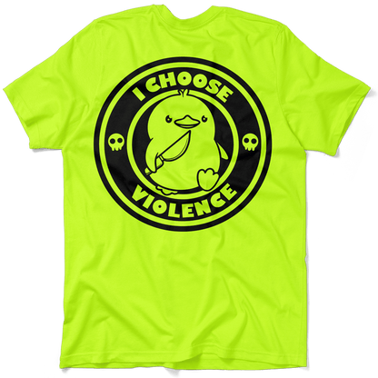 Violence - Safety Yellow Pocket T-Shirt