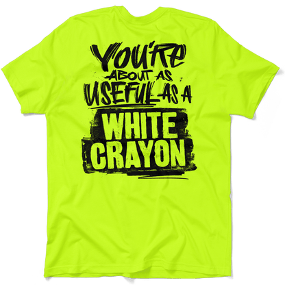 White Crayon - Safety Yellow Pocket T-Shirt