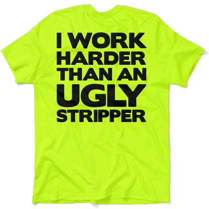 Work Harder - Safety Yellow T-Shirt