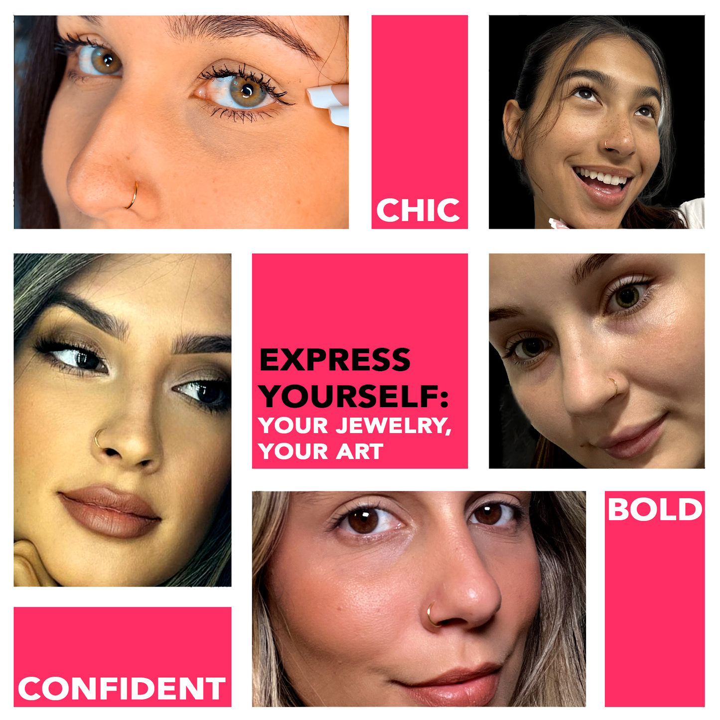 20G 3/8 Solid 18K Yellow Gold Nose Hoop