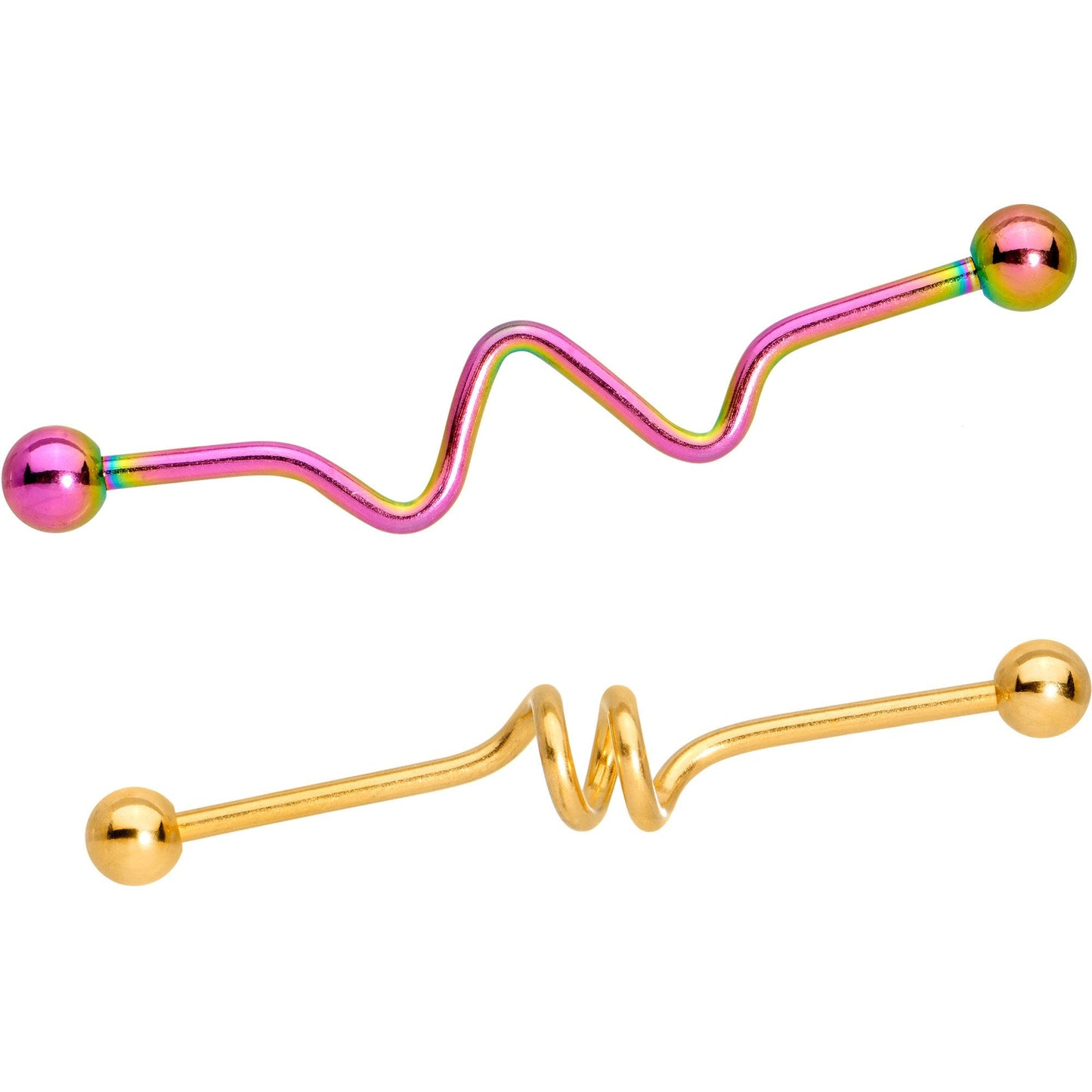 14G Wacky Shape Industrial Project Bar Set of 5 40mm