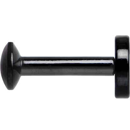 1/4 Black IP 4mm Circle Internal Thread Daith Cartilage Tragus