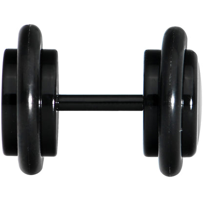 Christmas Santa Suit Cheater Black Plug Set