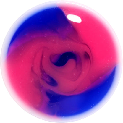 Blue and Pink Candy Swirl Saddle Plug Set Available in Sizes 0G to 20mm