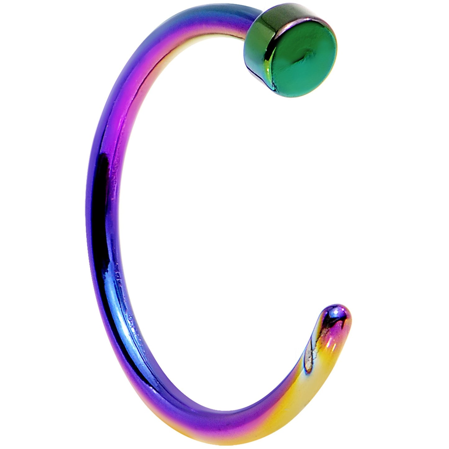 20G 5/16 Pack Set of 4 Assorted Stainless Steel Nose Hoop Rings