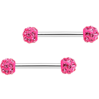 14G 9/16 All About Fun Barbell Nipple Ring Pack Set of 6