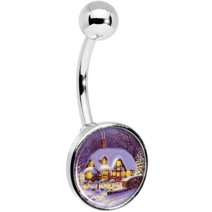 Advent Christmas Village Belly Ring