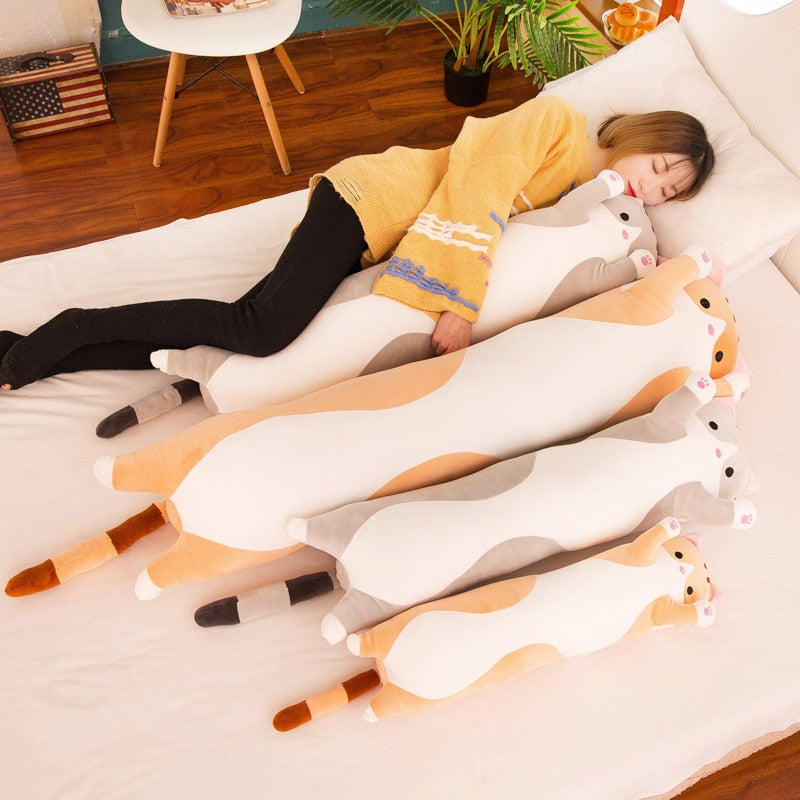 Plush Long Cat Body Pillow