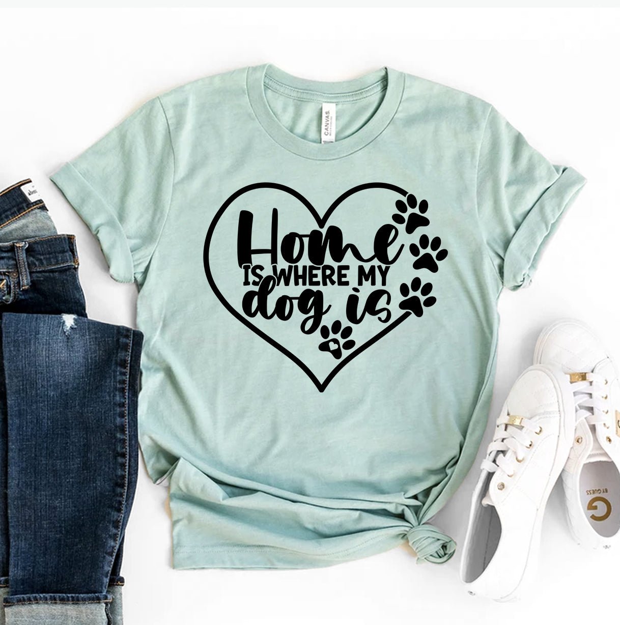 Home Is Where My Dog Is T-Shirt - Jaico Online Shop