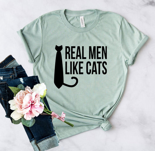 Real Men Like Cat T-Shirt