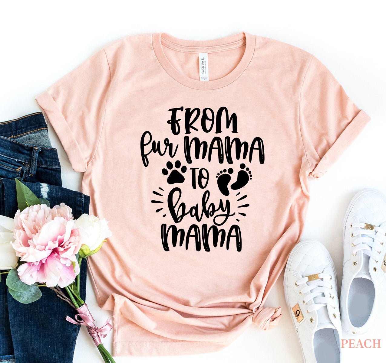 From Fur Mama to Baby Mama T-Shirt - Jaico Online Shop