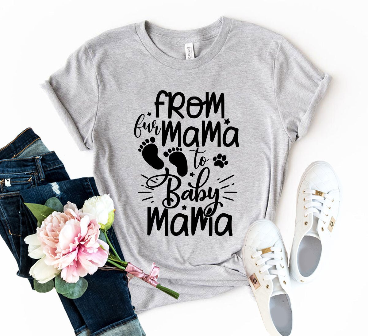 From Fur Mama To Baby Mama T-Shirt - Jaico Online Shop