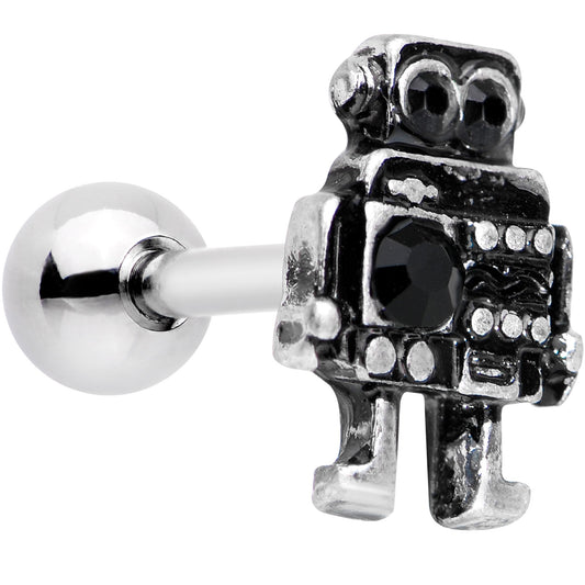 16G 1/4 Steampunk Ratchet Robot Cartilage Tragus Earring