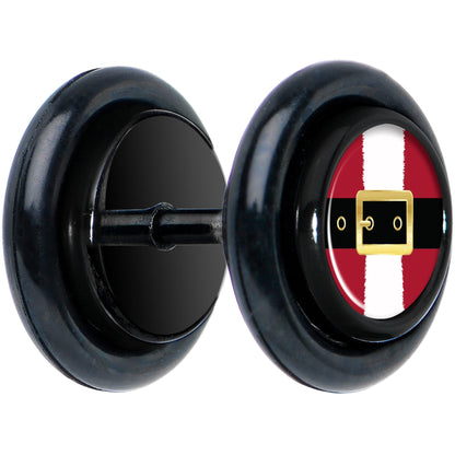 Christmas Santa Suit Cheater Black Plug Set