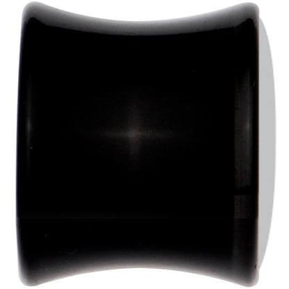 Black Acrylic Man Woman Floral Silhouette Saddle Plug Set 00G