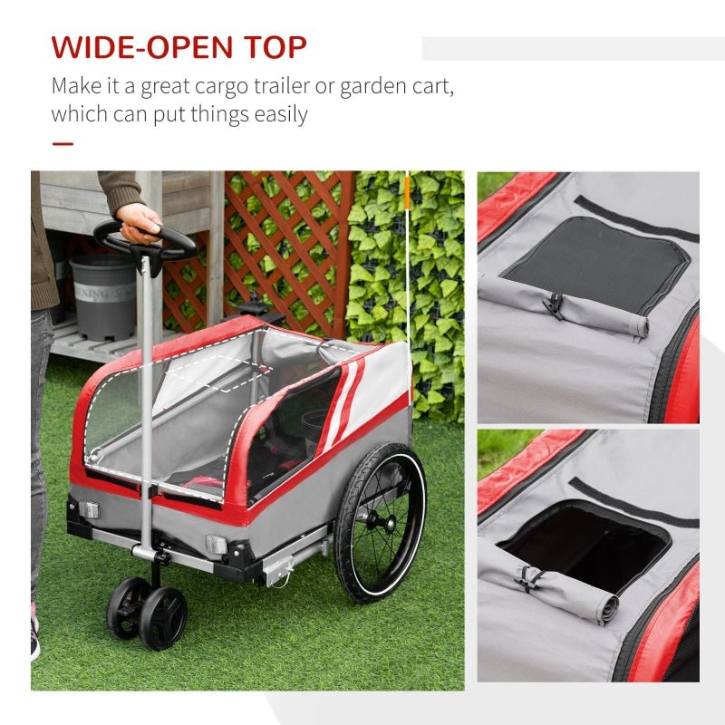 Pet Bike Trailer 2 - in - 1 Travel Stroller - Jaico Online Shop