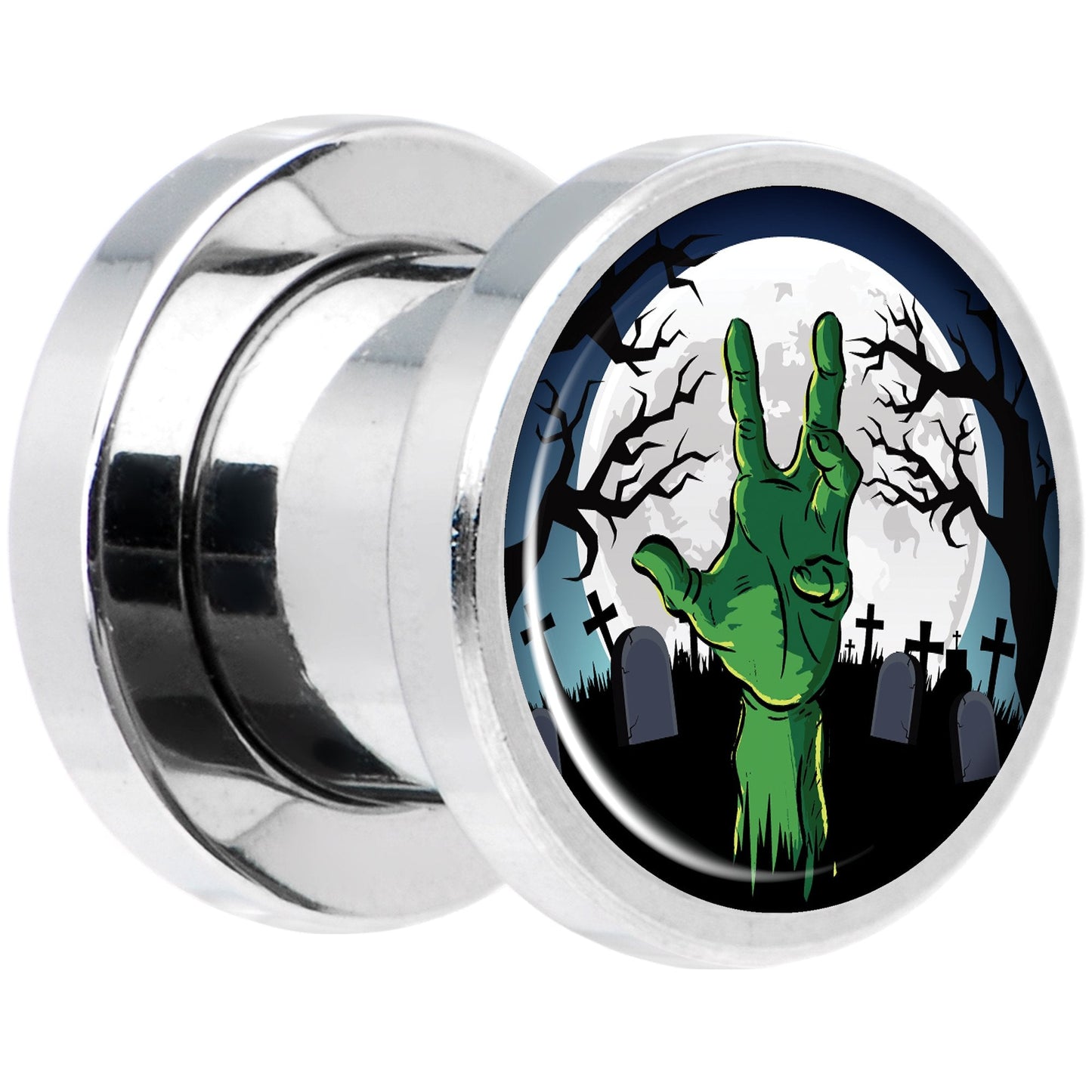 Cemetery Zombie Hand Halloween Plug Set 0G
