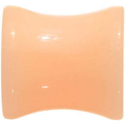 00G  Light Peach Solid UV Acrylic Flesh Tone Saddle Plug Set