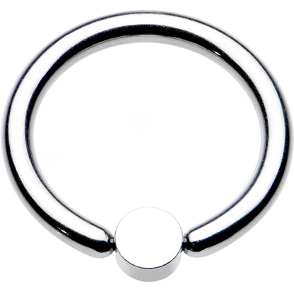 12G 1/2 Aqua Faux Opal 4mm Disc BCR Captive Ring