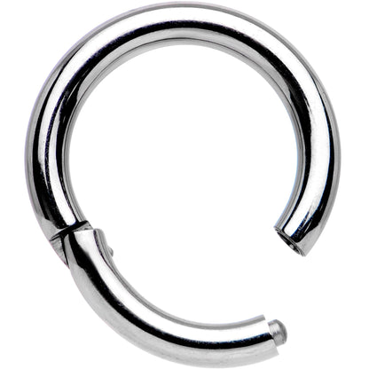 14G 5/16 Solid G23 Implant Grade Titanium Hinged Segment Ring