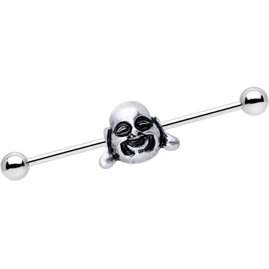 14G Chubby Buddha Industrial Barbell 38mm