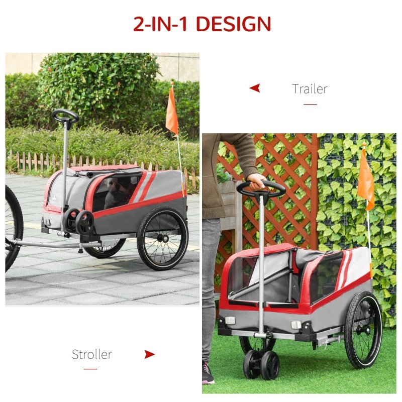 Pet Bike Trailer 2 - in - 1 Travel Stroller - Jaico Online Shop