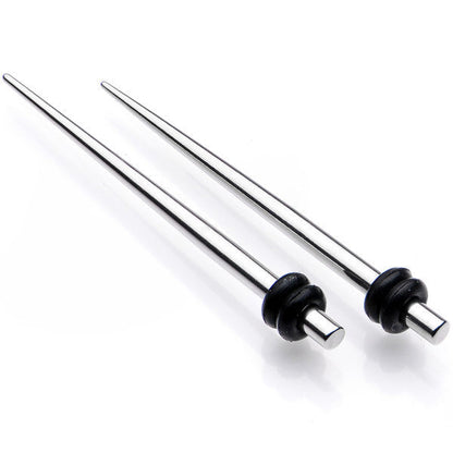 9 Piece Ear Stretching Kit in Stainless Steel Set of 2