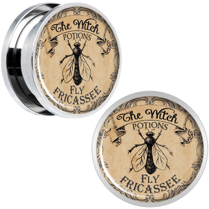 Witches Brew Fly Fricassee Halloween Plug Set  0G to 20mm