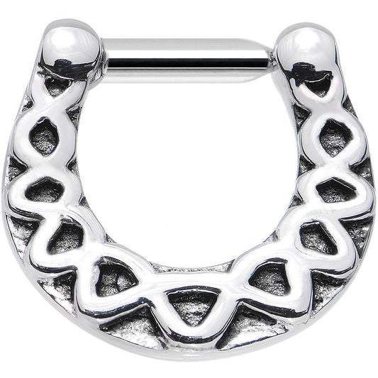 14G 1/4 Steel Trim Triangles Septum Clicker