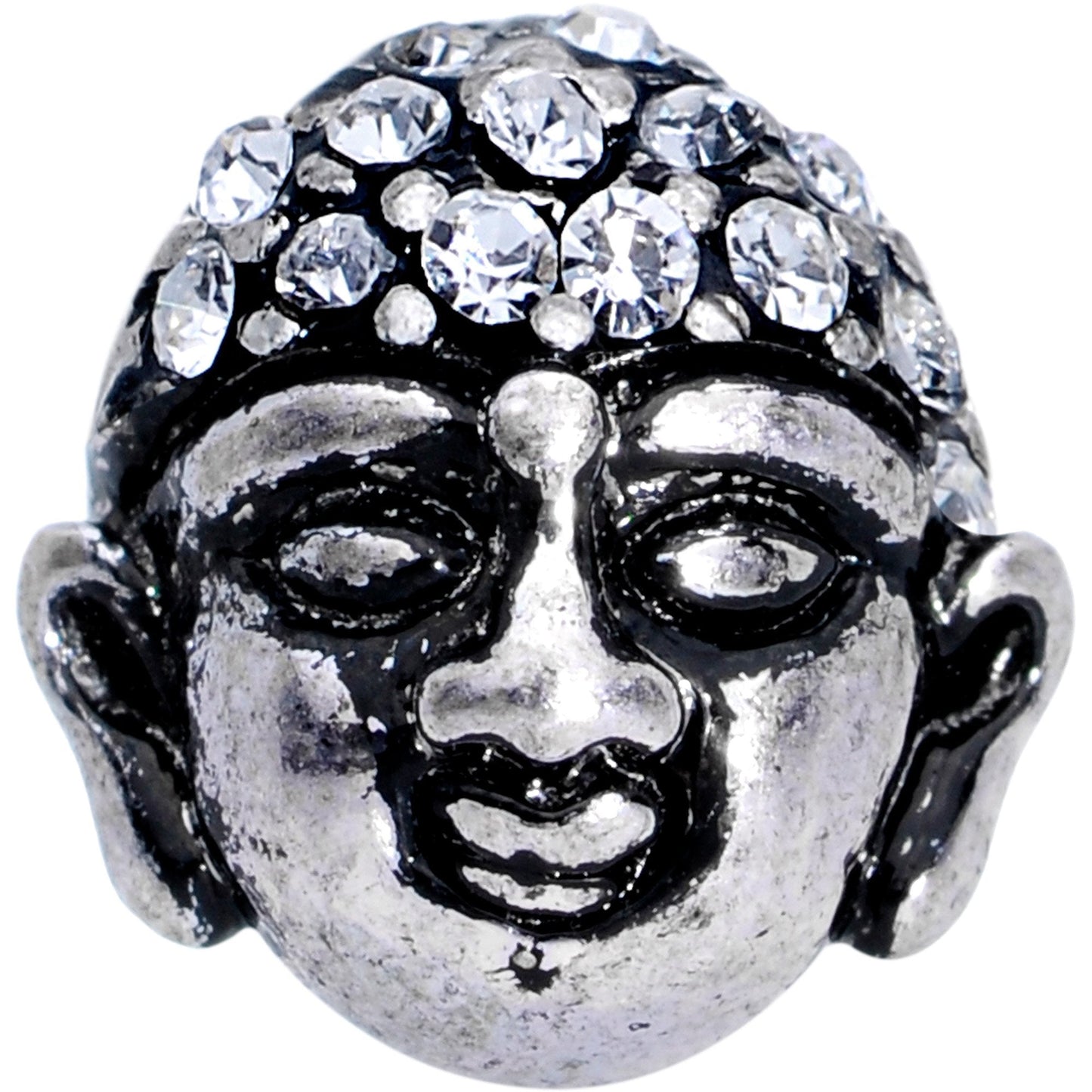 Clear Gem Expanding Buddha Brain Cartilage Tragus Stud