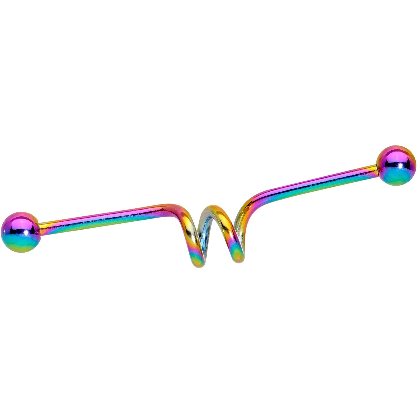 14G Multi Color Spiral Industrial Project Bar Set of 5 40mm