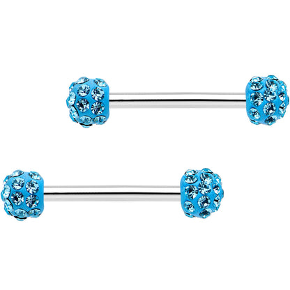 14G 9/16 All About Fun Barbell Nipple Ring Pack Set of 6