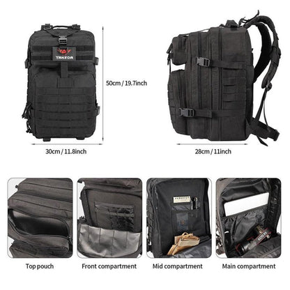 42L Tactical Backpack Bag with USA Patch - Jaico Online Shop