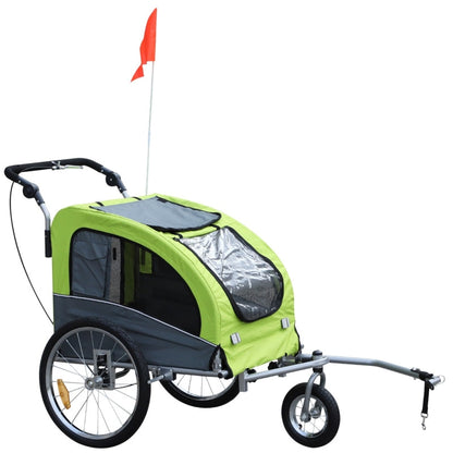 Pet Dog Bicycle Trailer Jogger with Suspension