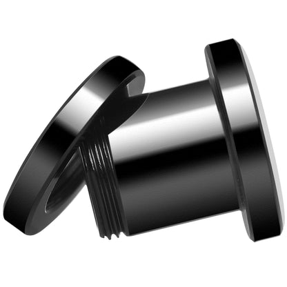 Black Red Distressed Star Black Anodized Screw Fit Plug Set 0G