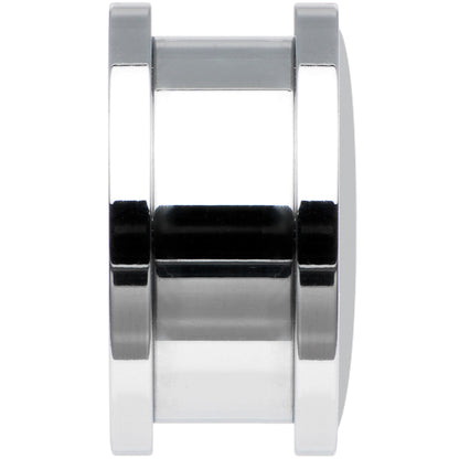 Black White Leopard Eyes Steel Screw Fit Plug Set 18mm