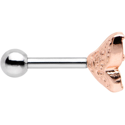 16G Clear Gem Rose Gold Tone Butterfly Tragus Cartilage Earring