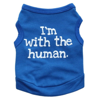 I'm with The Human Dog Cat Puppy Pet Shirts - Jaico Online Shop