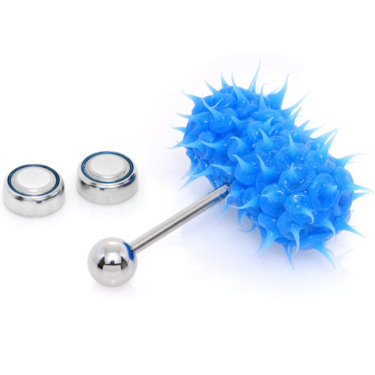 Blue Soft Spike Thrasher Lix Vibrator Tongue Ring