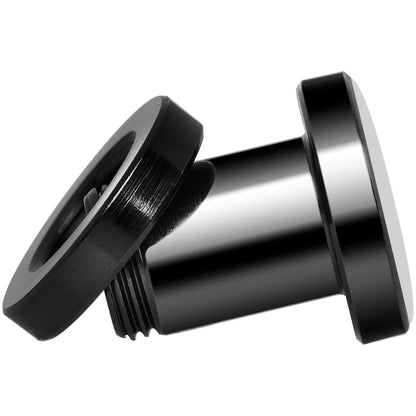 Blue American Flag Black Anodized Screw Fit Plug Set 2G