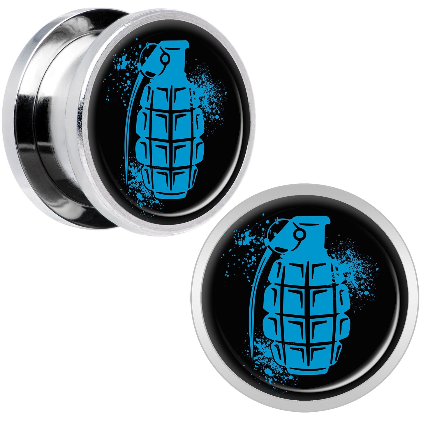 Blue Grenade Steel Screw Fit Plug Set 9/16