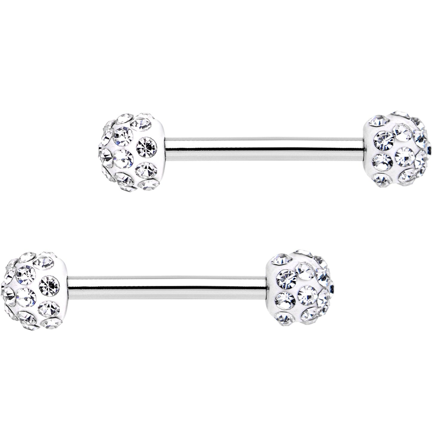 14G 9/16 All About Fun Barbell Nipple Ring Pack Set of 6