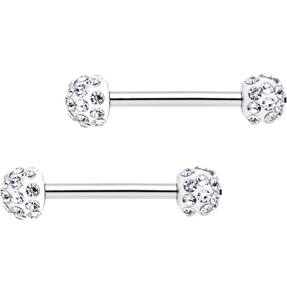 14G 9/16 All About Fun Barbell Nipple Ring Pack Set of 6