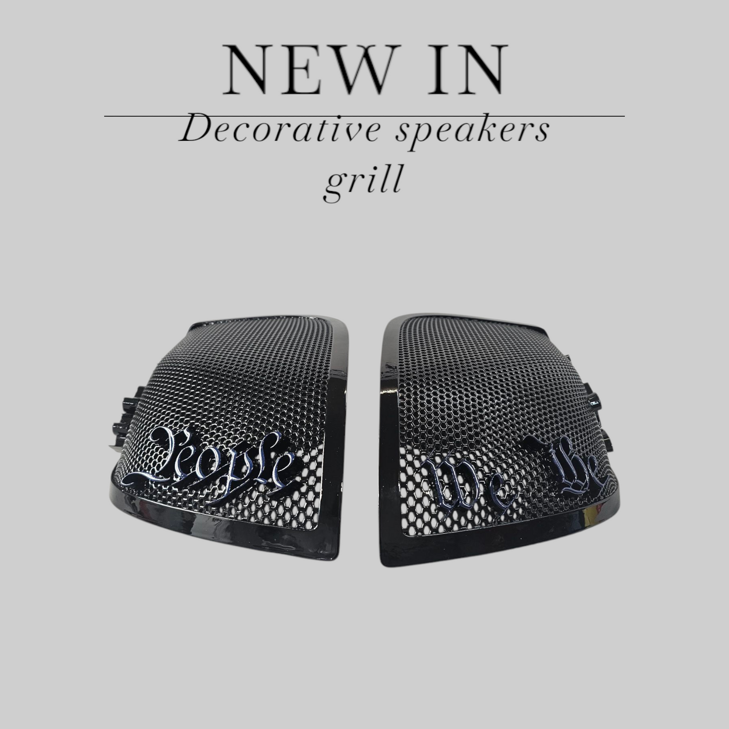 24+ Harley Davidson bag lid Speaker Grill Cover We the People