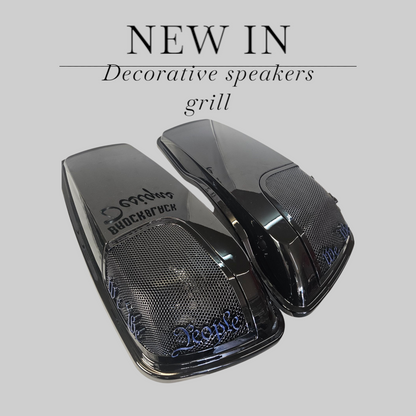 24+ Harley Davidson bag lid Speaker Grill Cover We the People