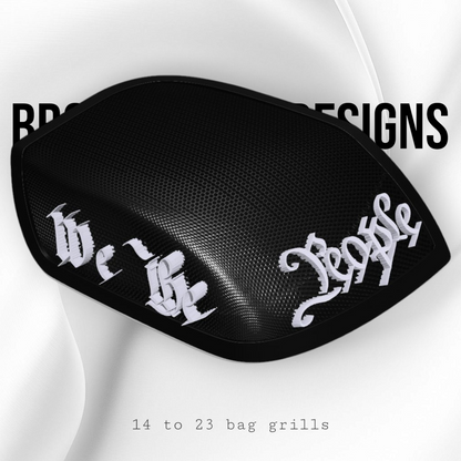 24+ Harley Davidson bag lid Speaker Grill Cover We the People