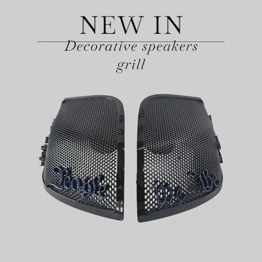 24+ Harley Davidson bag lid Speaker Grill Cover We the People