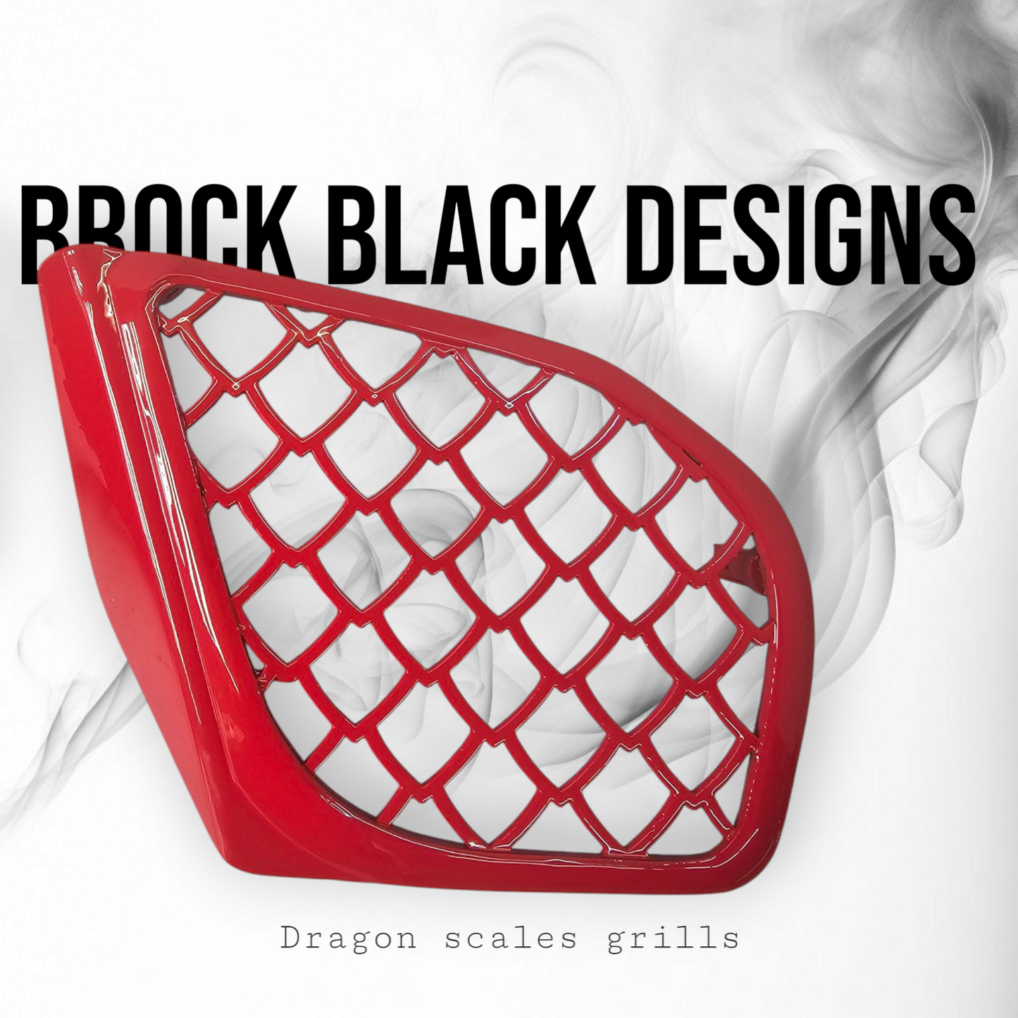 98-2024 Road Glide 3D dragon scales speakers grill covers set