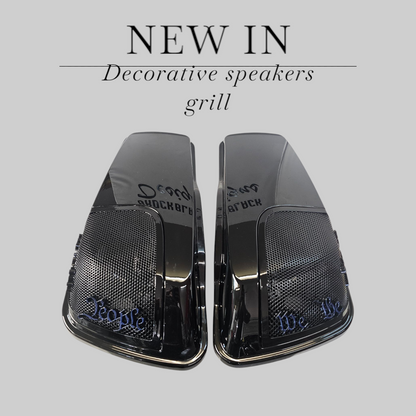 24+ Harley Davidson bag lid Speaker Grill Cover We the People